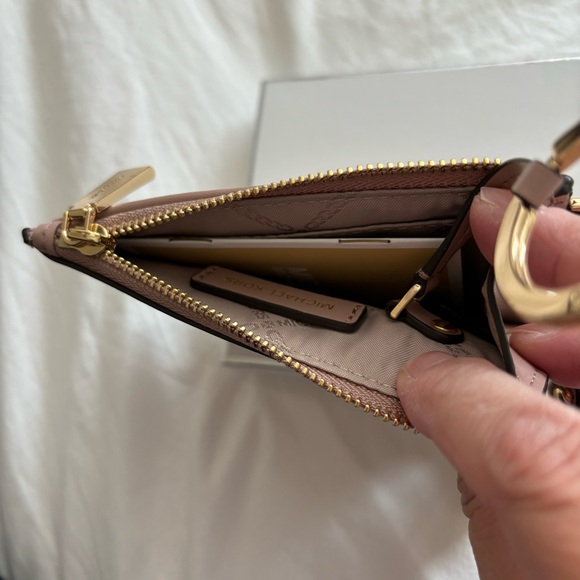 Michael Kors Small Logo Coin/ID Wristlet - Fawn NWT